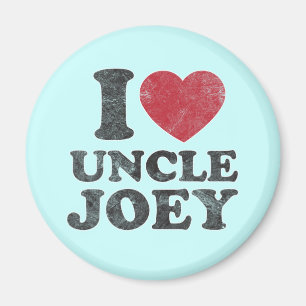 Vintag I Liebe Uncle Joey Magnet