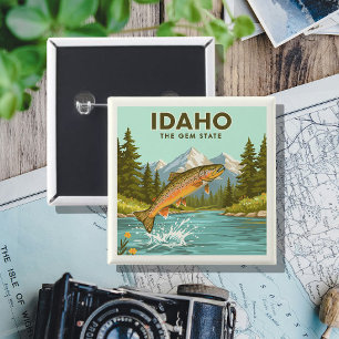 Vintag Idaho Button