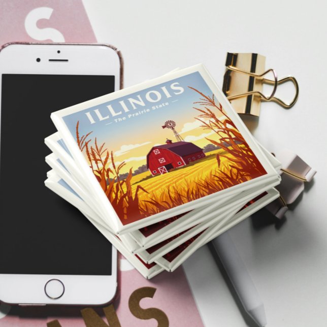 Vintag Illinois Magnet (Von Creator hochgeladen)