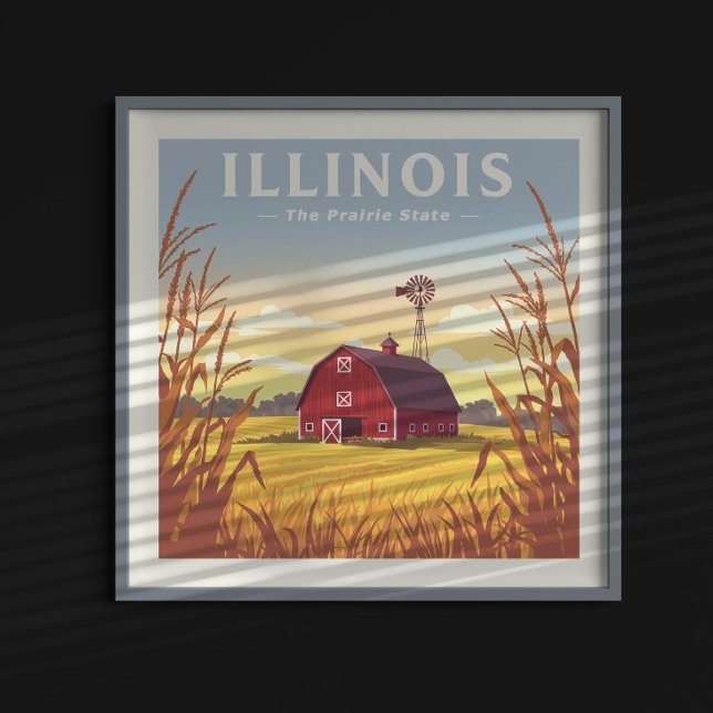 Vintag Illinois Poster (Von Creator hochgeladen)