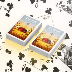Vintag Illinois Spielkarten