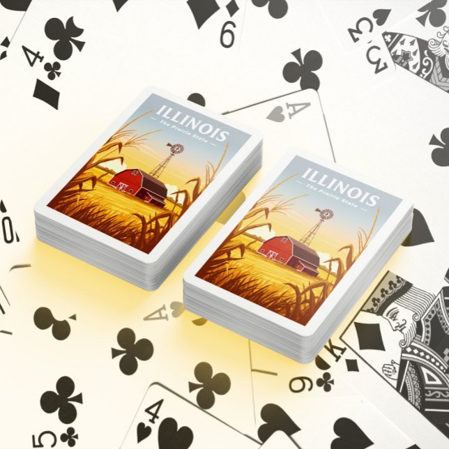 Vintag Illinois Spielkarten (Von Creator hochgeladen)