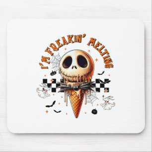 Vintag Im Freaking-Schmelzen Eiscreme Halloween Sp Mousepad