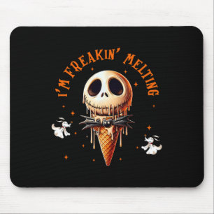 Vintag Im Freaking-Schmelzen Eiscreme Halloween Sp Mousepad