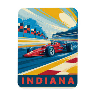 Vintag Indiana Racing Magnet
