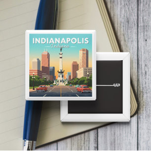 Vintag Indianapolis Indiana Button