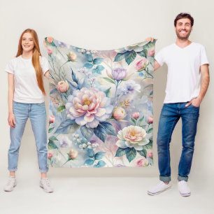 Vintag Inspiriert Blumenmuster Fleecedecke