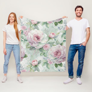 Vintag Inspiriert Blumenmuster Fleecedecke