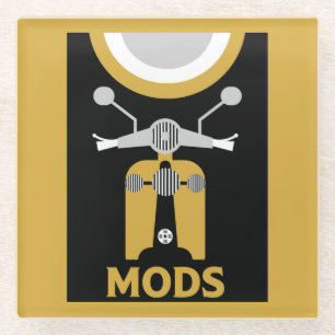 Vintag Inspiriert britische Mod und Rockers Glasuntersetzer