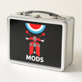 Vintag Inspiriert britische Mod und Rockers Metall Brotdose