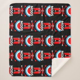 Vintag Inspiriert britische Mod und Rockers Sherpadecke
