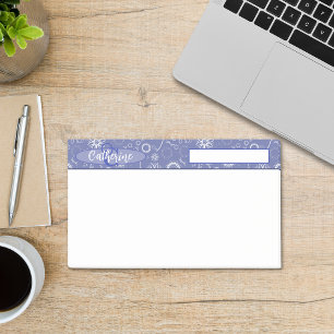 Vintag Inspiriert Elegantes Blau und Weiße Blüte Post-it Klebezettel