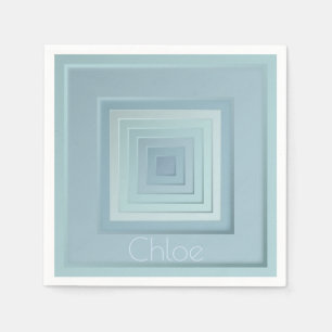 Vintag Inspiriert geometrische Quadrate Serviette