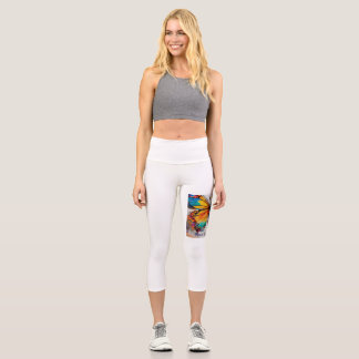 Vintag Inspiriert Hochwaisted-Capris Capri Leggings