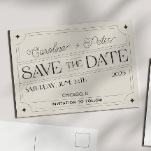 Vintag Inspiriert Matchbox "Save the Date" Announc