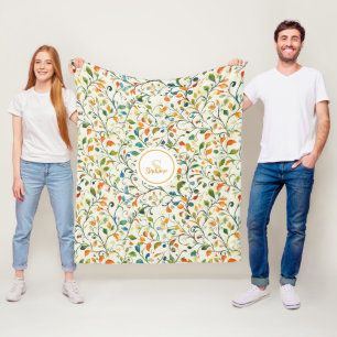 Vintag Inspiriert Paisley Leaf Muster (2) Fleecedecke