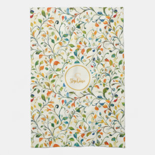 Vintag Inspiriert Paisley Leaf Muster (2) Geschirrtuch