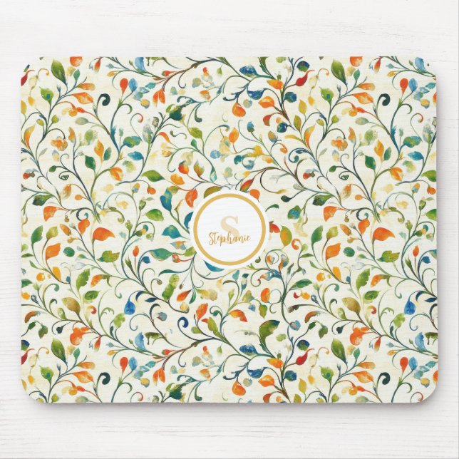 Vintag Inspiriert Paisley Leaf Muster (2) Mousepad (Vorne)
