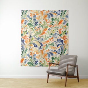 Vintag Inspiriert Paisley Leaf Muster (4) Wandteppich