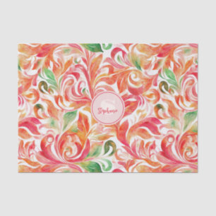 Vintag Inspiriert Paisley Leaf Muster (5) Seidenpapier