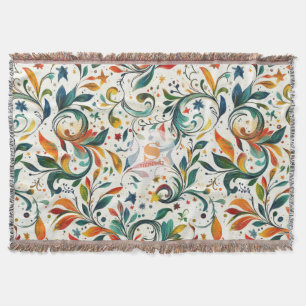 Vintag Inspiriert Paisley Leaf Muster Decke