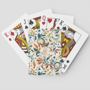 Vintag Inspiriert Paisley Leaf Muster Spielkarten