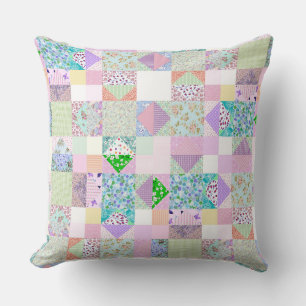 Vintag Inspiriert Patchwork Quilt Retro-Imitate Nä Kissen