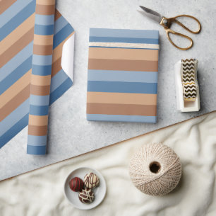 Vintag Inspiriert Retro-Streifenpapier Geschenkpapier