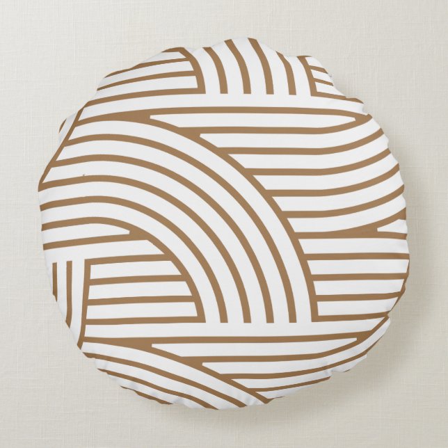 Vintag Inspiriert Rundkissen Rundes Kissen (Rückseite)