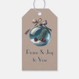 Vintag Inspiriert Weihnachtsfeiertage Geschenkanhänger