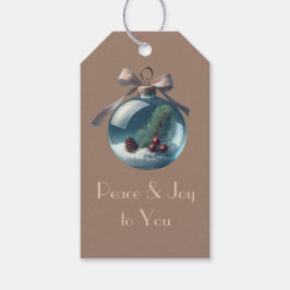 Vintag Inspiriert Weihnachtsfeiertage Geschenkanhänger