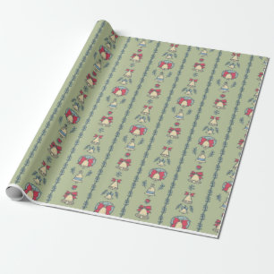 Vintag Inspiriert Weihnachtsglocken Geschenkpapier