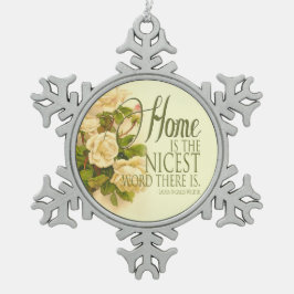 Vintag Inspiriert Weihnachtsschmuck Schneeflocken Zinn-Ornament