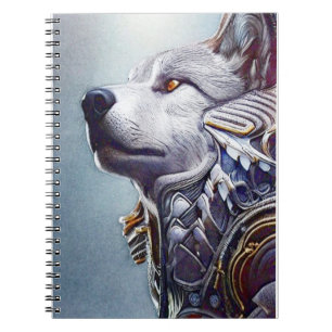 Vintag Inspiriert Wolf Head Art - Nostalgisch Notizblock