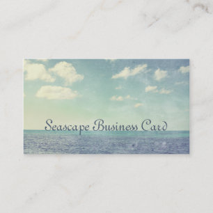 Vintag Inspirierte Seascape Business Card Visitenkarte