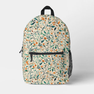 Vintag-Inspiriertes Paisley Leaf-Muster (3) Bedruckter Rucksack