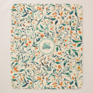 Vintag-Inspiriertes Paisley Leaf-Muster (3) Sherpadecke