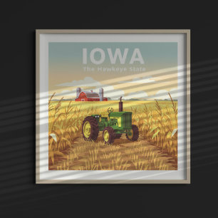 Vintag Iowa Poster