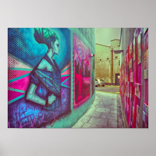 Vintag Ireland Street Art Poster (Vorne)