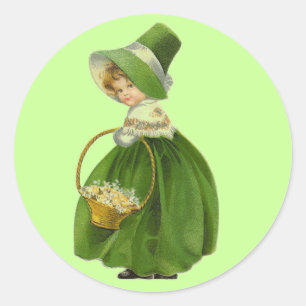 Vintag Irish Miss Sticker