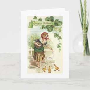 Vintag Irish Morning St. Patrick's Day Card Karte