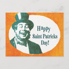 Vintag Irish Saint Patrick Postkarte