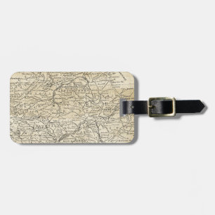 Vintag Irland Karte Nord-Londonderregion Gepäckanhänger