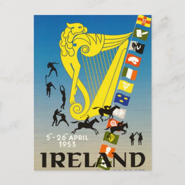 Vintag Irland - Postkarte (Vorderseite)