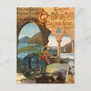 Vintag Irland - Postkarte