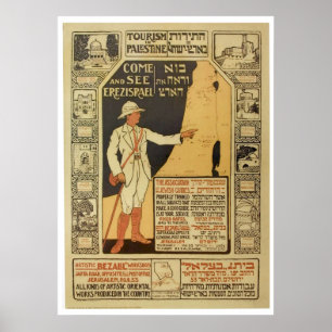 Vintag Israel Palästina Reiseplakat Poster