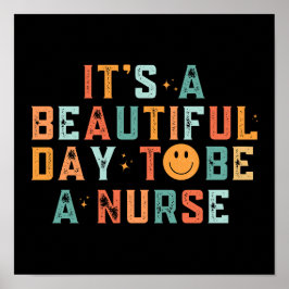 Vintag ist es ein schöner Tag, Krankenschwester zu Poster