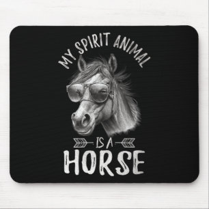 Vintag ist mein Geisttier ein Pferd Mousepad