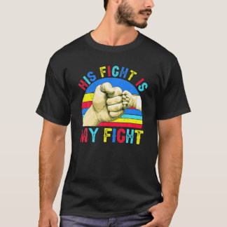 Vintag ist sein Kampf mein Bewusstsein für Autismu T-Shirt