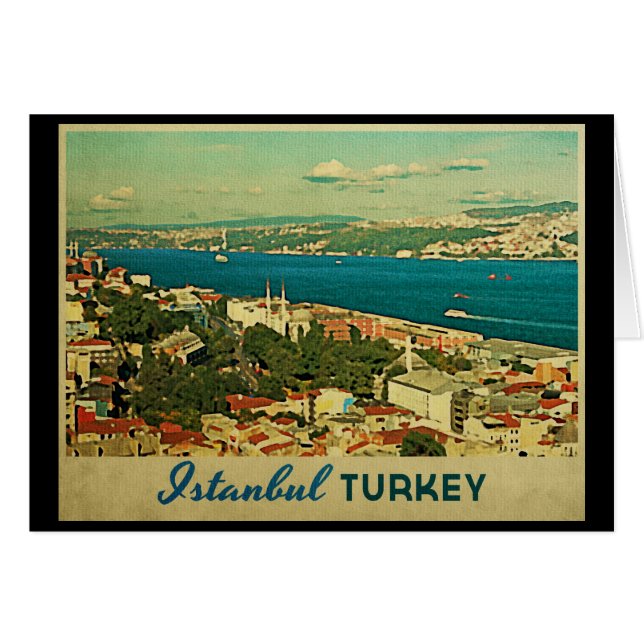 Vintag Istanbul Türkei (Vorderseite (Horizontal))